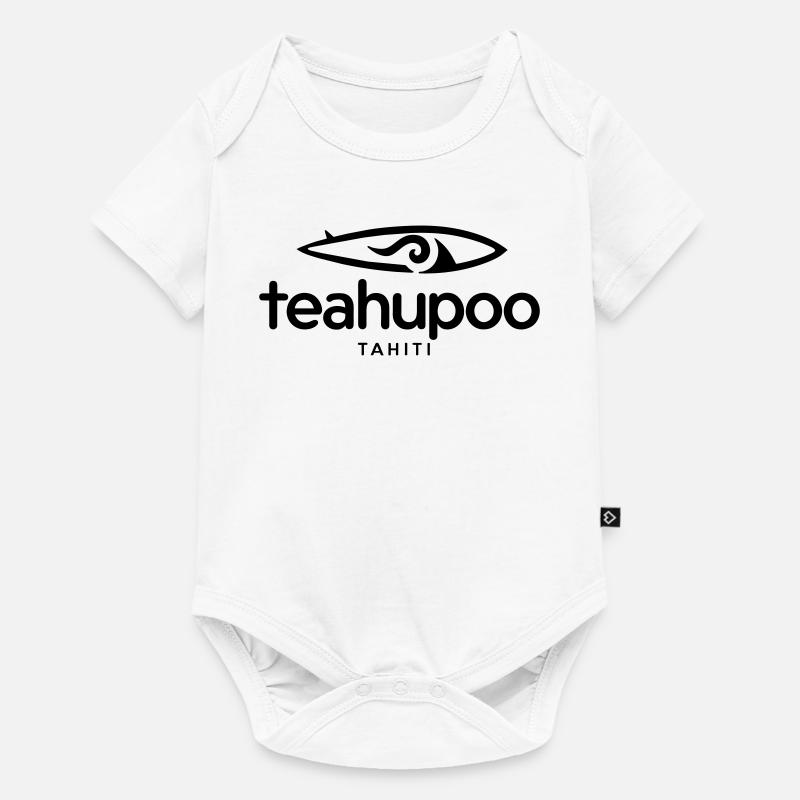 Teahupoo Tahiti Surf - Body à manches courtes Premium Bébé - blanc