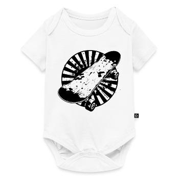 Skateboard Drawing - Baby Premium short-sleeve bodysuit - white - Front