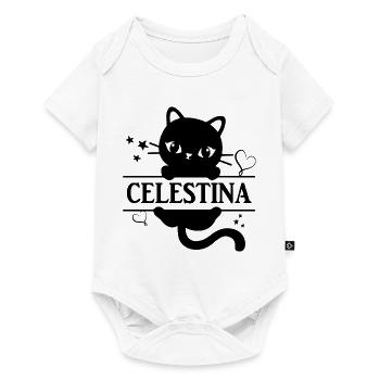 Celestina cat t-shirt Katze cat cat t-shirt - Baby Premium short-sleeve bodysuit - white - Front