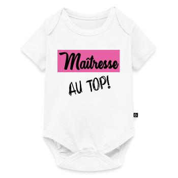 MISTRESS. THANK YOU. THANK YOU MISTRESS. MISTRESS - Baby Premium short-sleeve bodysuit - white - Front