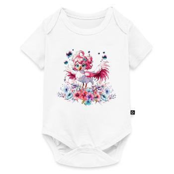 Cute Flamingo - Baby Premium short-sleeve bodysuit - white - Front