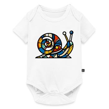 Snail - Baby Premium short-sleeve bodysuit - white - Front