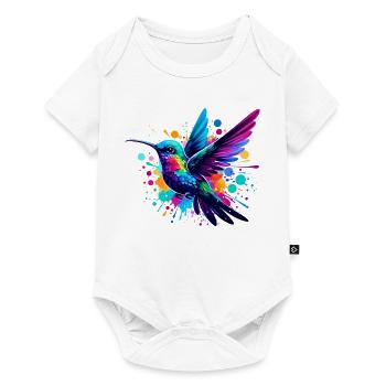 Kolibri - Baby Premium Kurzarmbody - Weiß - Vorne