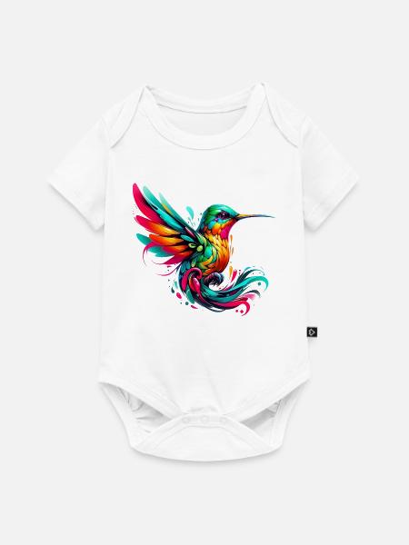 Kolibri - Baby Premium Kurzarmbody - Weiß