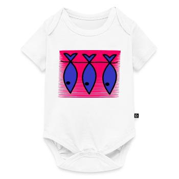 FISH. SARDINE. APRIL FOOLS. SEA. OCEAN - Baby Premium short-sleeve bodysuit - white - Front