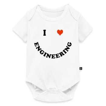 Ingenieur - Baby Premium Kurzarmbody - Weiß - Vorne