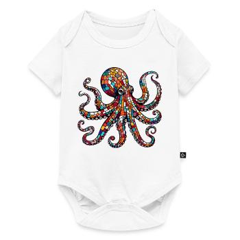 Krake - Baby Premium Kurzarmbody - Weiß - Vorne