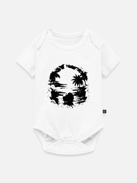 Bowling Grafik - Baby Premium Kurzarmbody - Weiß