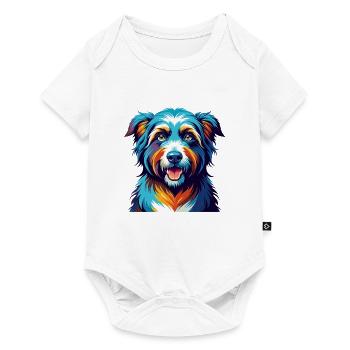 Romanian Sheepdog Breed Colorful Cartoon Kawaii - Baby Premium short-sleeve bodysuit - white - Front