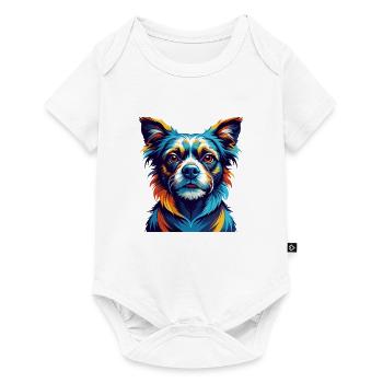 Ratonero Murciano Race Chien Dessin Animé Kawaii - Body à manches courtes Premium Bébé - blanc - Devant
