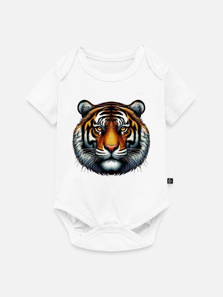 Tiger - Baby Premium Kurzarmbody - Weiß
