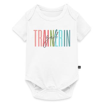 Trainerin Golf Golftrainerin Golferin Geschenk - Baby Premium Kurzarmbody - Weiß - Vorne