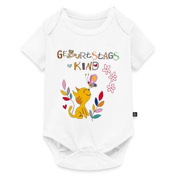 Geburtstagskind, Happy Birthday - Baby Premium Kurzarmbody - Weiß - Vorne