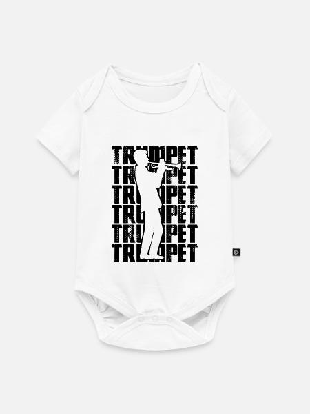 Trompete - Baby Premium Kurzarmbody - Weiß