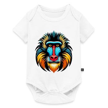 Mandrill monkey - Baby Premium short-sleeve bodysuit - white - Front