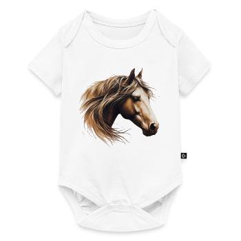 Cheval - Body à manches courtes Premium Bébé - blanc - Devant