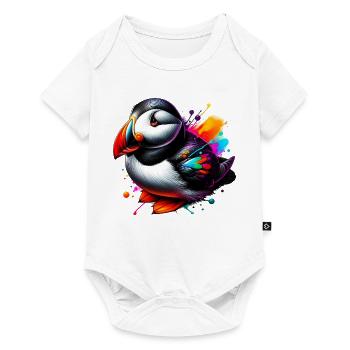 Papageitaucher - Baby Premium Kurzarmbody - Weiß - Vorne