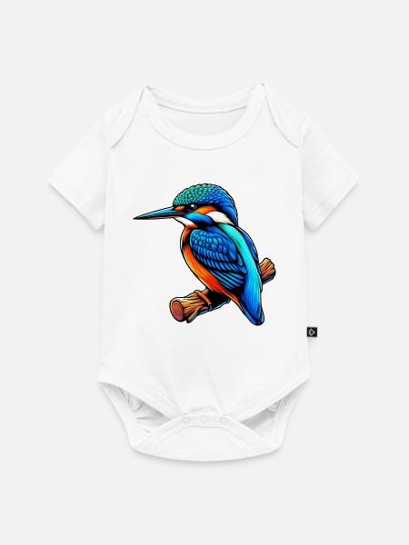 Eisvogel - Baby Premium Kurzarmbody - Weiß