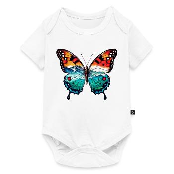 Butterfly - Baby Premium short-sleeve bodysuit - white - Front