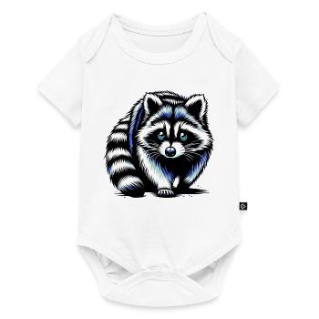 Raton laveur - Body à manches courtes Premium Bébé - blanc - Devant