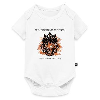 Tiger Lotus India - Body à manches courtes Premium Bébé - blanc - Devant