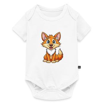 Coyote Cute Cartoon Character Kawaii Clipart - Baby Premium short-sleeve bodysuit - white - Front