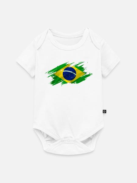 Brazilien - Baby Premium Kurzarmbody - Weiß