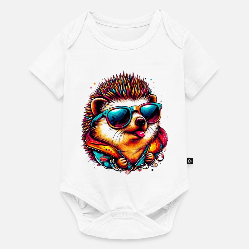 Hérisson - Body à manches courtes Premium Bébé - blanc