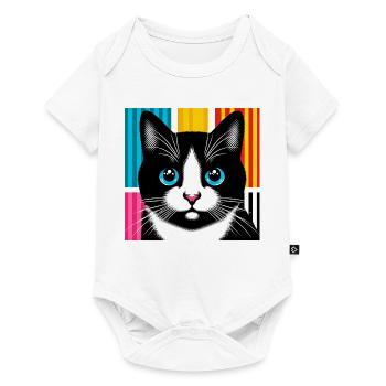 Chat - Body à manches courtes Premium Bébé - blanc - Devant