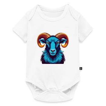Ram Colorful Kawaii Cartoon Character Clipart - Baby Premium short-sleeve bodysuit - white - Front