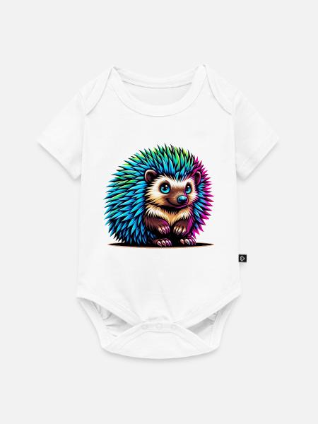 Igel - Baby Premium Kurzarmbody - Weiß