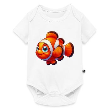 Poisson-clown - Body à manches courtes Premium Bébé - blanc - Devant