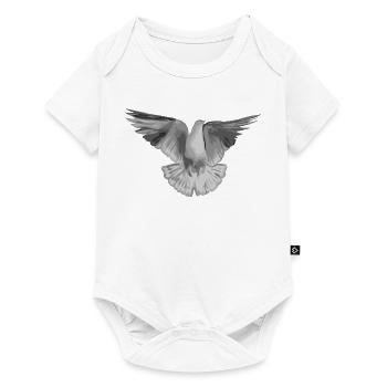 Dove light grey - Baby Premium short-sleeve bodysuit - white - Front