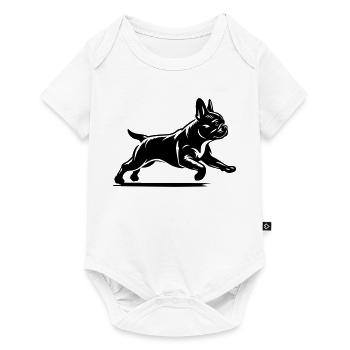 Bouledogue Français - Body à manches courtes Premium Bébé - blanc - Devant
