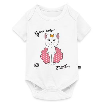 You are great, Katze - Baby Premium Kurzarmbody - Weiß - Vorne