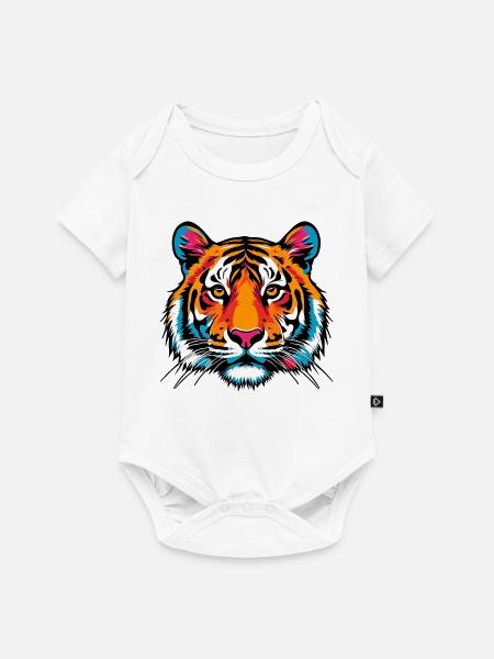 Tiger - Baby Premium Kurzarmbody - Weiß