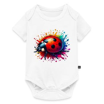 Marienkäfer - Baby Premium Kurzarmbody - Weiß - Vorne