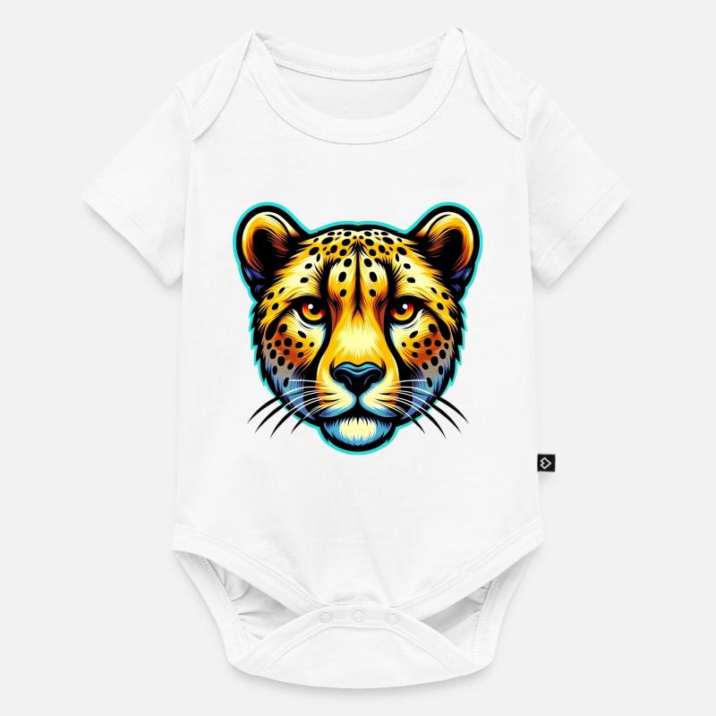 Guépard - Body à manches courtes Premium Bébé - blanc