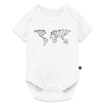 World map - Baby Premium short-sleeve bodysuit - white - Front
