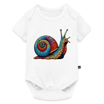 Snail - Baby Premium short-sleeve bodysuit - white - Front