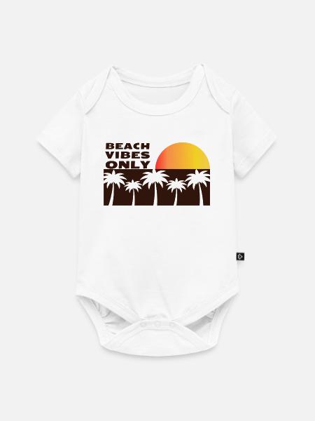 Nur Strandstimmung - Baby Premium Kurzarmbody - Weiß