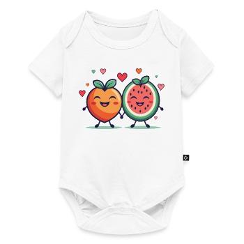 Fruchtige Leidenschaft, Liebe - Baby Premium Kurzarmbody - Weiß - Vorne