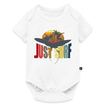 surf - Baby Premium short-sleeve bodysuit - white - Front