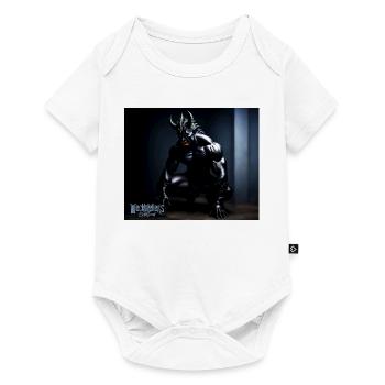 Darkness devil side - Baby Premium short-sleeve bodysuit - white - Front
