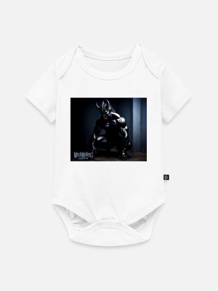 Darkness devil side - Baby Premium Kurzarmbody - Weiß