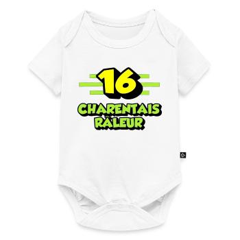 Beschwerdende Charentais - Baby Premium Kurzarmbody - Weiß - Vorne