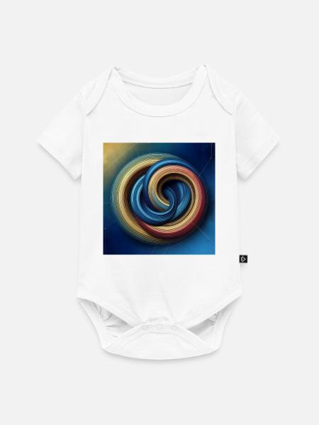 Kreise 1 - Baby Premium Kurzarmbody - Weiß