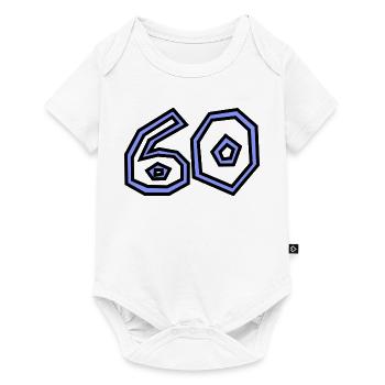 60. 60 JAHRE. 60-JÄHRIGES JUBILÄUM. 60. GEBURTSTAG. - Baby Premium Kurzarmbody - Weiß - Vorne