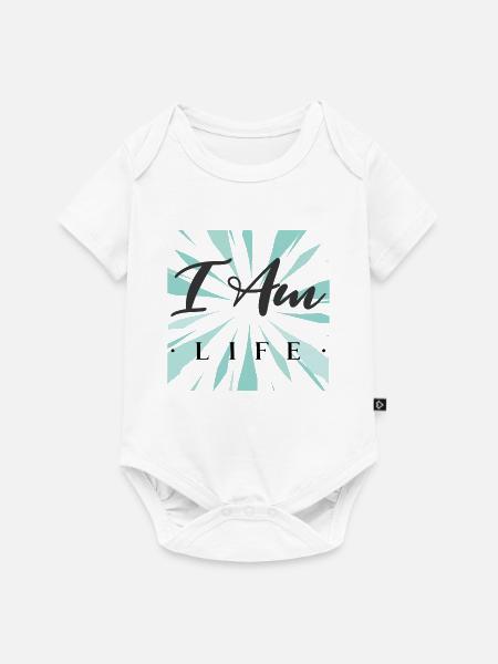 Ich bin das Leben - Baby Premium Kurzarmbody - Weiß