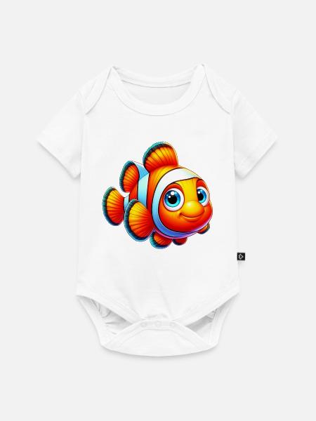 Clownfische - Baby Premium Kurzarmbody - Weiß